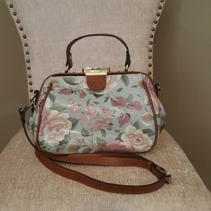 Patricia Nash Crackles Rose Satchel